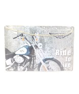 Made in The USA Ride To Live Motorcycle Bike Tin Metal Sign 8” X 12” App... - £8.54 GBP