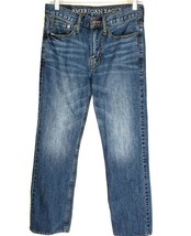 American Eagle Mens Relaxed Jeans Actual Size 28x28.5 100% Cotton Faded - £15.44 GBP