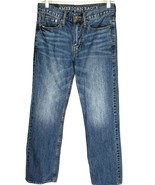 American Eagle Mens Relaxed Jeans Actual Size 28x28.5 100% Cotton Faded - £15.20 GBP