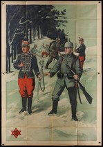 Wenn Volker Streiten (When People Argue) (&#39;15) Wwi German Poster Art By R. Wolff - £1,965.89 GBP