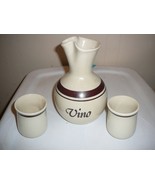 Vintage Wine Decanter with Glasses Vino U.S.A. - £11.30 GBP