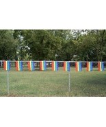Raibow GAy Lesbian Stripes Pride Bunting Party Flags Banner (12 Flags 20... - $14.35