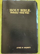 Holy Bible KJV Dictionary Study Helps Words of Christ in Red World Publi... - £5.95 GBP