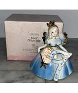Age 9 Birthday Girls Josef Originals Ceramic Doll Blue Gold With Tag And... - $29.93