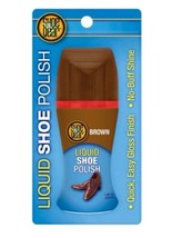 Shoe Gear Liquid Shoe Polish, Brown Gloss Finish, No-Buff Shining, 1.68 ... - £3.89 GBP