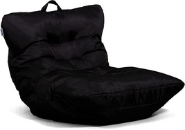 3 Foot Big Joe Roma Bean Bag Chair In Black Smartmax. - £82.38 GBP