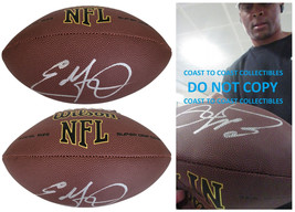 Eddie George Tennessee Titans Ohio State signed NFL football proof COA autograph - £118.32 GBP