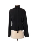 Kathleen Madden Vintage Designer Mixed Media Jacket Pleated Jacket Black Sz S - $46.39