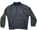Eddie Bauer Men&#39;s Classic Fit Long Sleeve Knit Fleece Sweater Large Blue - $19.79