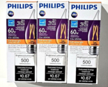 3 Pack Phillips LED 60w Replacement 5.5w E26 Standard Base Soft White Light - $25.99