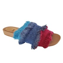 Anthropologie Bill Blass Megan Frayed Slide Sandals Size 6 - $38.54