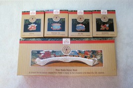 Hallmark 1991 Train Trestle Stand w/Gift Car Caboose Passenger Car Locom... - $17.99