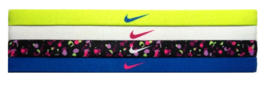NEW Nike Girl`s Assorted All Sports Headbands 4 Pack Multi-Color #22 - $17.50