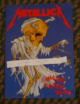 Metallica Damaged. Justice &#39;88-89&#39; Original Tour Book 9 3/4 X 13 1/2 Very Rare. - £21.72 GBP