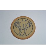 Vintage Poker Chip Elk Early 1900&#39;s Clay or Clay Composite Bakelite? - $168.15 MXN