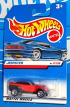 Hot Wheels 1999 International Card First Editions 17/26 Jeepster Red &amp; Black - £3.93 GBP