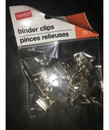 staples binder clips 25 small petite Metal-NEW - $7.80