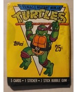 1989 Topps Teenage Mutant Ninja Turtles Sealed (Donatello) Wax PACK, 5 C... - $9.99