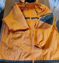 Nike Loose Fit Windbreaker Packable Hoodie Orange Full Zip Jacket Size L - $34.69