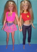 Barbie Doll Twins Y2K Lavender Lips need TLC damaged hands - $11.99