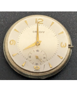 Vintage Orloff 17 Jewels Watch Movement with Caseback - Missing Case - Runs - £23.35 GBP