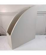 Rubbermaid Ikon wood Magazine file organizer cream white storage Home Of... - $908.56 MXN