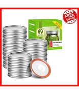 100 Sets Food-Grade Regular Mouth Jar Lids with Reusable Bands - Secure ... - $645.29 MXN