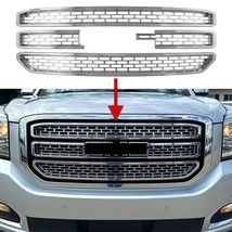 For 2015-2020 GMC Yukon SLE &amp; SLT Chrome 4 Piece Grille Grill Insert Ove... - £94.80 GBP