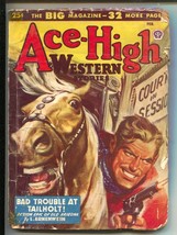 Ace-High Western-2/1948-Popular-pulp stories-gunfight coverTom Roan-Harold F ... - £21.47 GBP