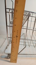 Miniature Metal Shopping Cart that Rolls VTG image 7