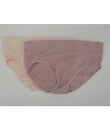 FELINA LINGERIE 2 PK WOMENS SZ S PIMA COTTON HIPSTER PANTIES PINK MAUVE ... - £6.33 GBP