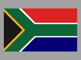 x2 12x7cm South Africa Flag stickers laptop wall car Cape Town Pretoria Mandela - £3.46 GBP