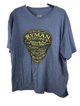 Ryman Auditorium Shirt Mens XL Crew Tee Nashville Country Music Blue Gui... - $14.00