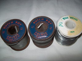 Vintage Solder 95/5 Dutch Boy and Ames - total weight 2 pounds and 13 ou... - $44.54