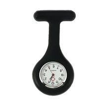 TRIXES Silicone Nurse Watch with Brooch Pocket ClockBlack  - $18.00
