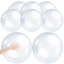 8 Pieces Inflatable Clear Beach Ball Inflatable Clear Balloons Transpare... - £25.71 GBP