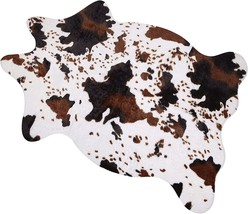 MACEVIA Faux Cowhide Rug Cute Cow Print Rug Animal Area Carpet Western Decor for - £31.16 GBP