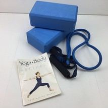 CX Sport Yoga Body Wellness Instruction Booklet 28&quot; Sit Up Pull Rope 2 Blocks - £23.97 GBP