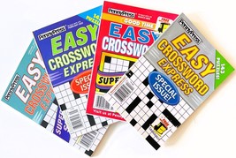 NEW Lot of 4 Penny Press Dell Easy Super Jumbo Special Issue Crossword E... - £12.03 GBP