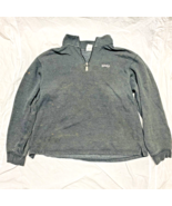 Wendy&#39;s Employee Gray 3/4 Zip Pullover Sweatshirt Size Large w/ NCAA Log... - €18,82 EUR