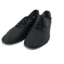 Capezio Tap Dance shoes Black Jazz Oxford Dancer Lace up size 6 - £21.68 GBP