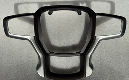 OEM metallic/silver Synthesis steering wheel trim w/ dk brown insert 201... - $14.24