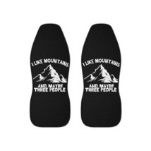 Personalized Car Seat Covers for Mountain Lovers: &quot;I Like Mountains And ... - $61.80