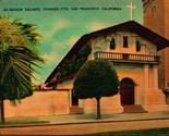 Missione Dolores San Francisco California Ca Unp Lino Cartolina D10 - $4.05