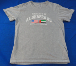 DISCONTINUED AL DHAFRA AIR BASE UNITED ARAB EMIRATES GRAY SHIRT LARGE - $25.15