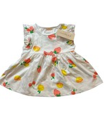 Baby Girl White Fruit Print A Line Top 12 Month New - £6.26 GBP