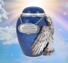 Medium Angel of Grief® Blue Urn - £119.89 GBP
