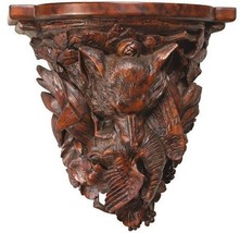 Wall Shelf Rustic Fox Hand Large Hand Painted Detailed OK Casting Mountain - £507.69 GBP