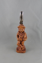 Vintage  Tiki Bottle Opener - Coco Joe with a Rum Bottle - Hapa Wood - $49.00