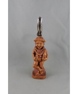 Vintage  Tiki Bottle Opener - Coco Joe with a Rum Bottle - Hapa Wood - £39.15 GBP